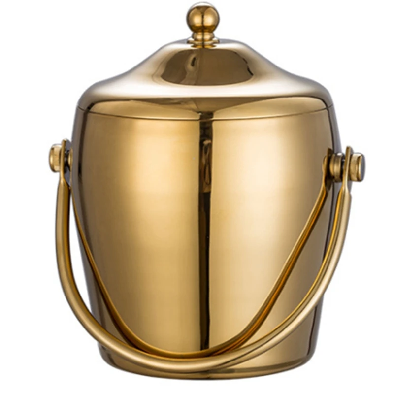 Ice Bucket Silver - Rvs Ijsblokjes Emmer KTV Muziek Bar