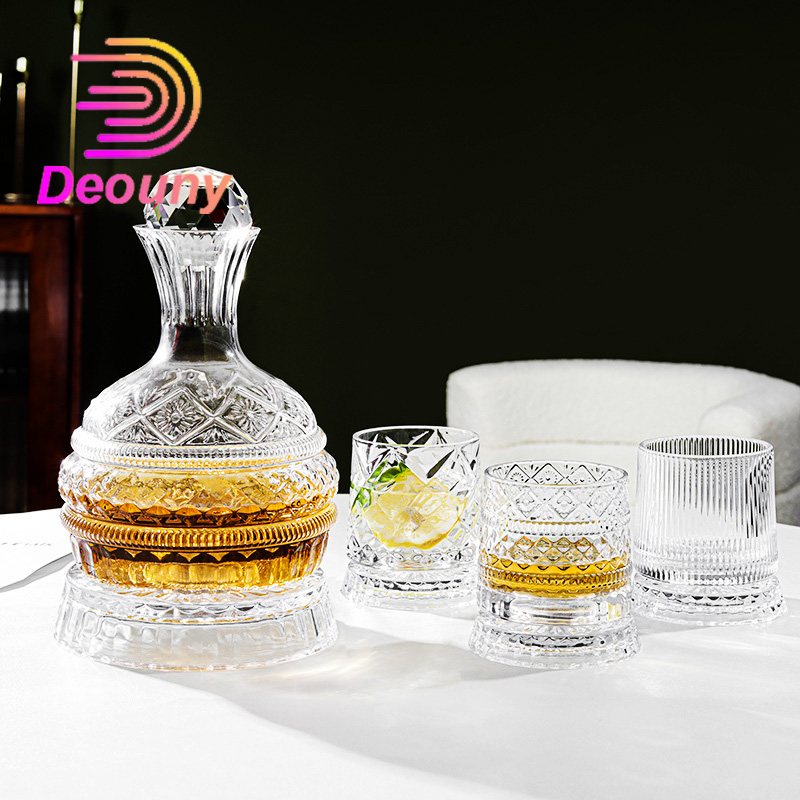 Wine Beer Glass Set - DEOUNY Europese Star Diamond roterende wijnkaraf
