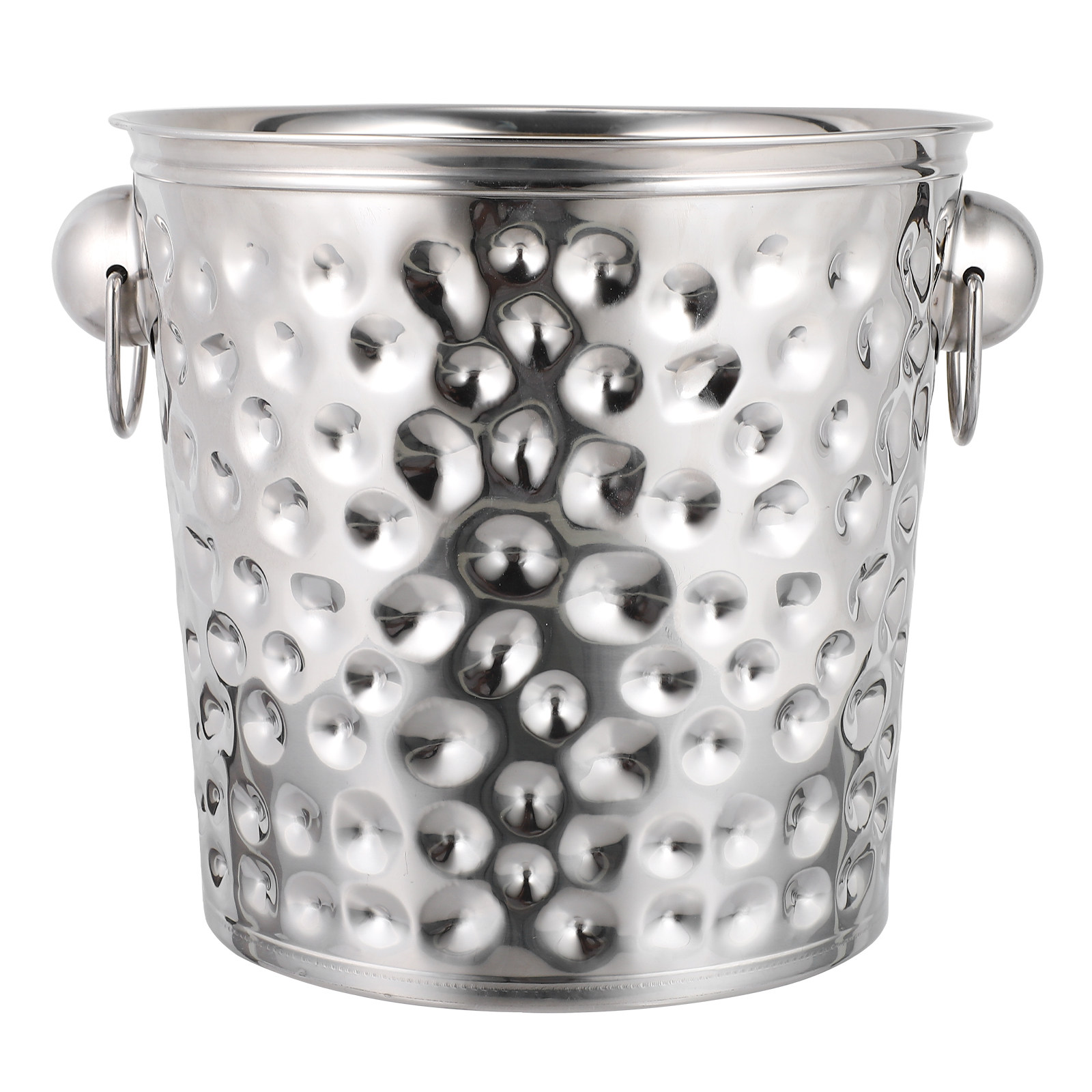 Ice Bucket Silver - IJsemmer met handgrepen, extra lange koelcapaciteit