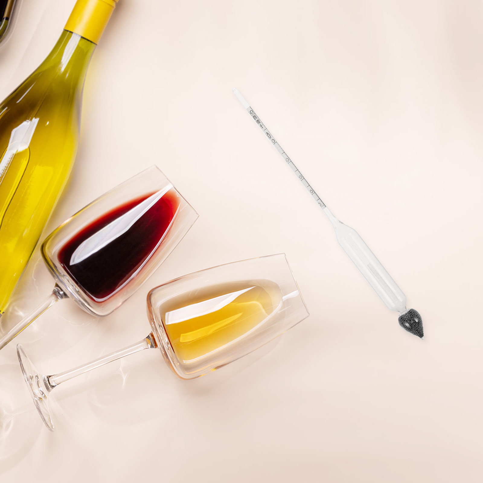 Wine To Beer Alcohol - 2 stuks alcoholtester, hydrometer van glas