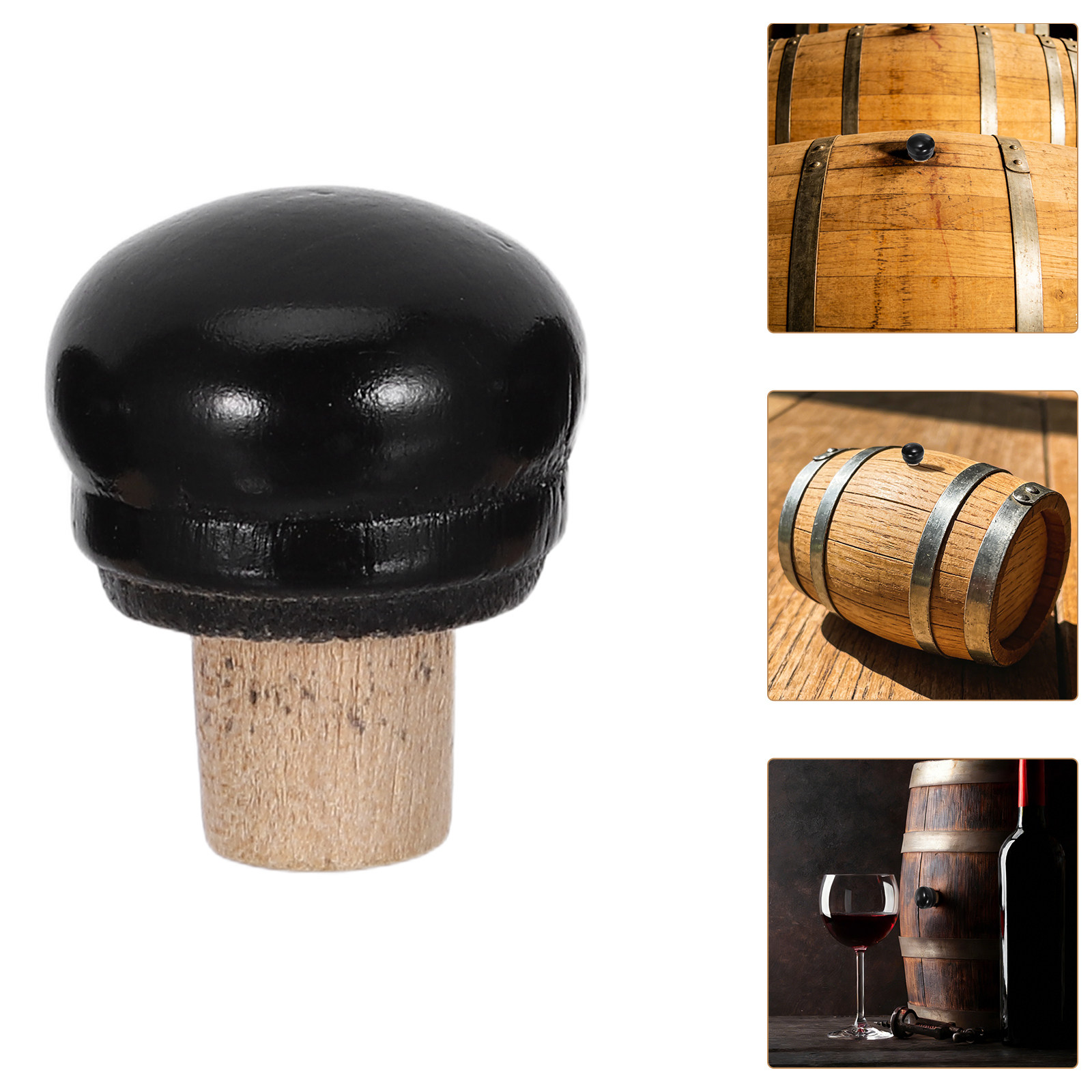Set van 4 eikenhouten kurken v - Wine Beer Glass Set recensie en prijs
