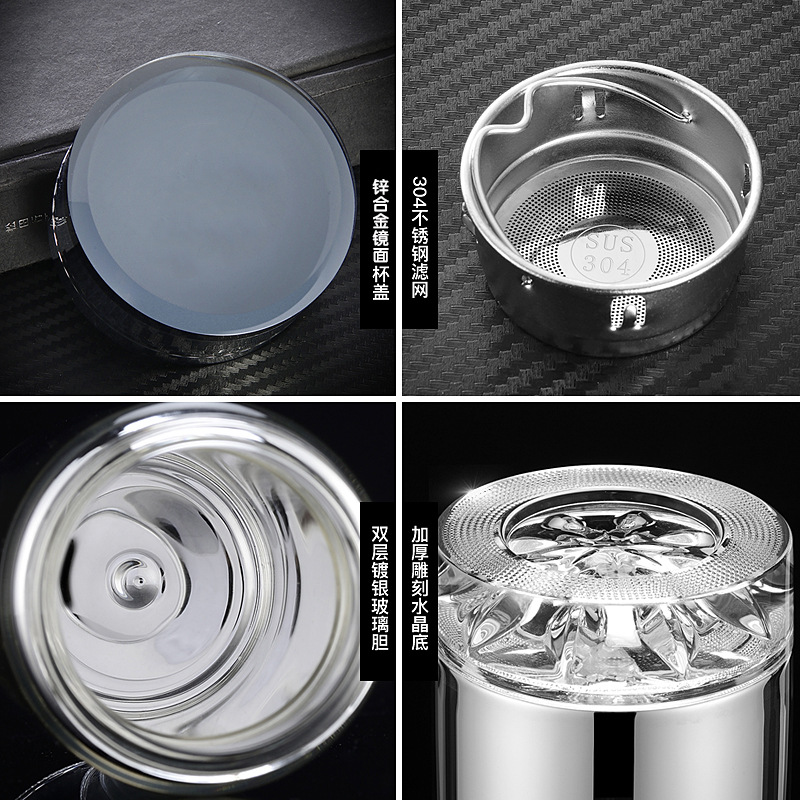300/350 ml glazen thermosbeker - Ice Bucket Silver recensie en prijs