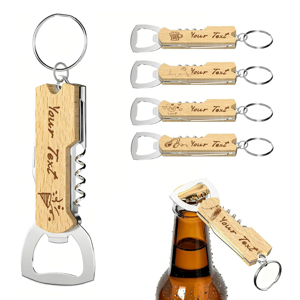 Op maat gegraveerd logo flesop - Wine In Beer Bottle recensie en prijs