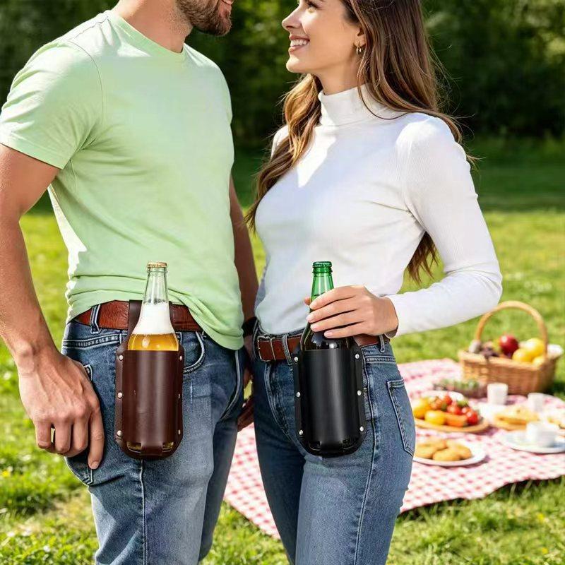 1 stuks premium lederen bierfl - Wine In Beer Bottle recensie en prijs