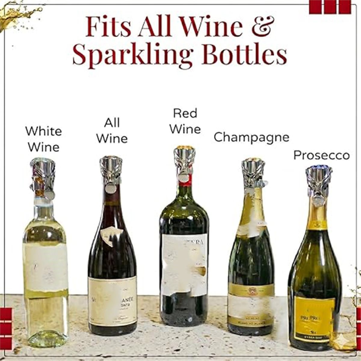 (A02R] 2 stuks wijnstopper en  - Wine & Beer Unlimited Spirits recensie en prijs