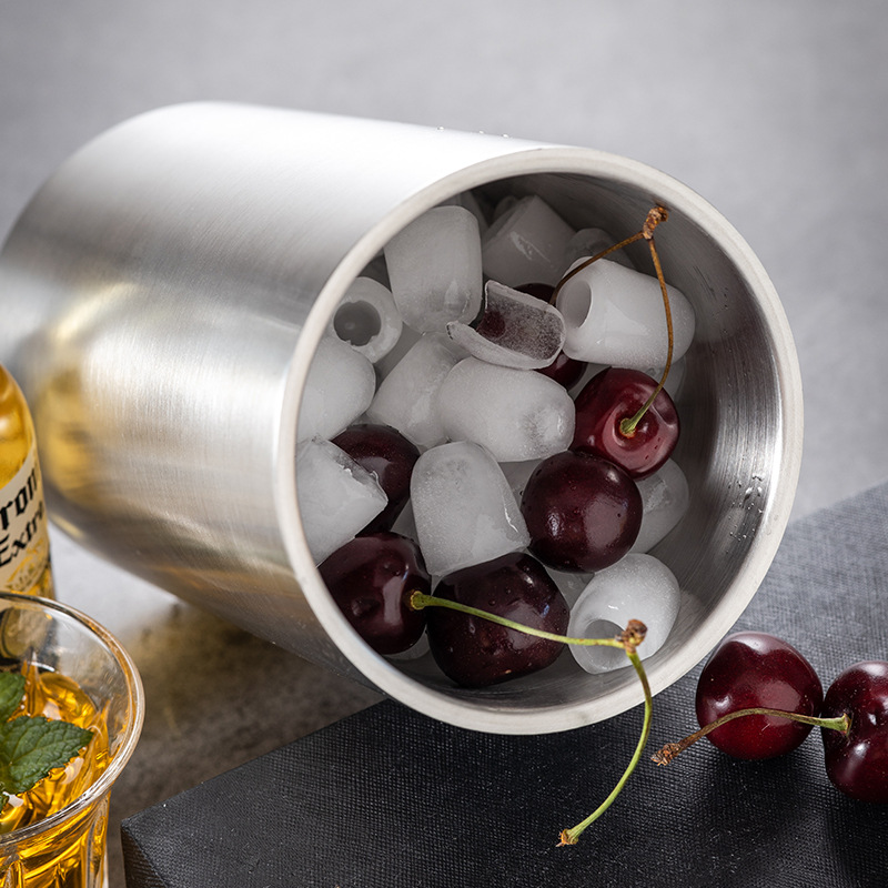 Dubbelwandige wijnkoeler van r - Ice Bucket Silver recensie en prijs
